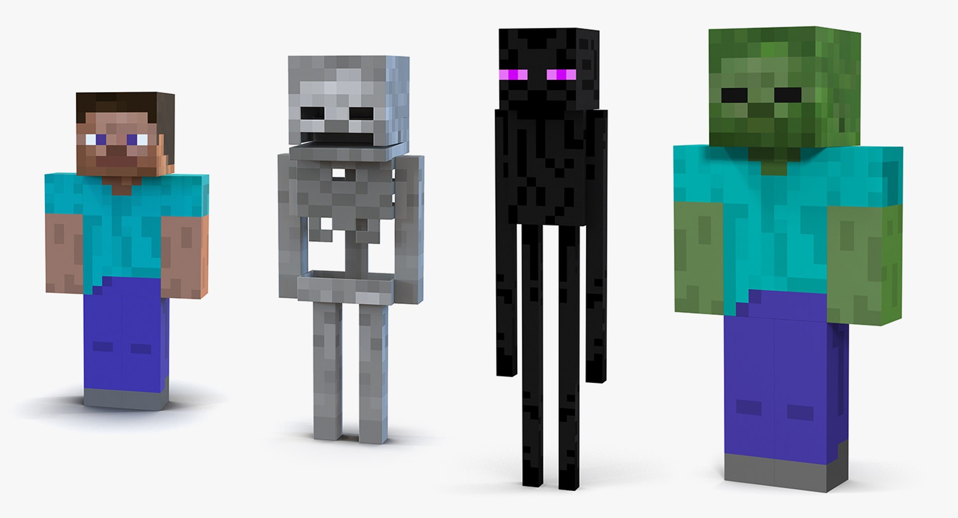 3D Minecraft Characters - TurboSquid 1581435