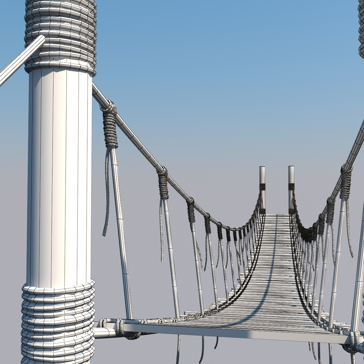 rope bridge 3d model