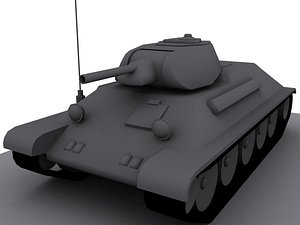 t-34 tank tonne 1940 3d model