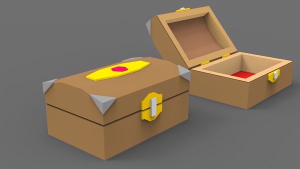 3D Low Poly Stylized Casket Lowpoly 3D model model - TurboSquid 2034538