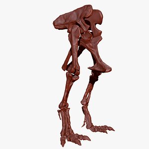 giganotosaurus hip leg set 3D model
