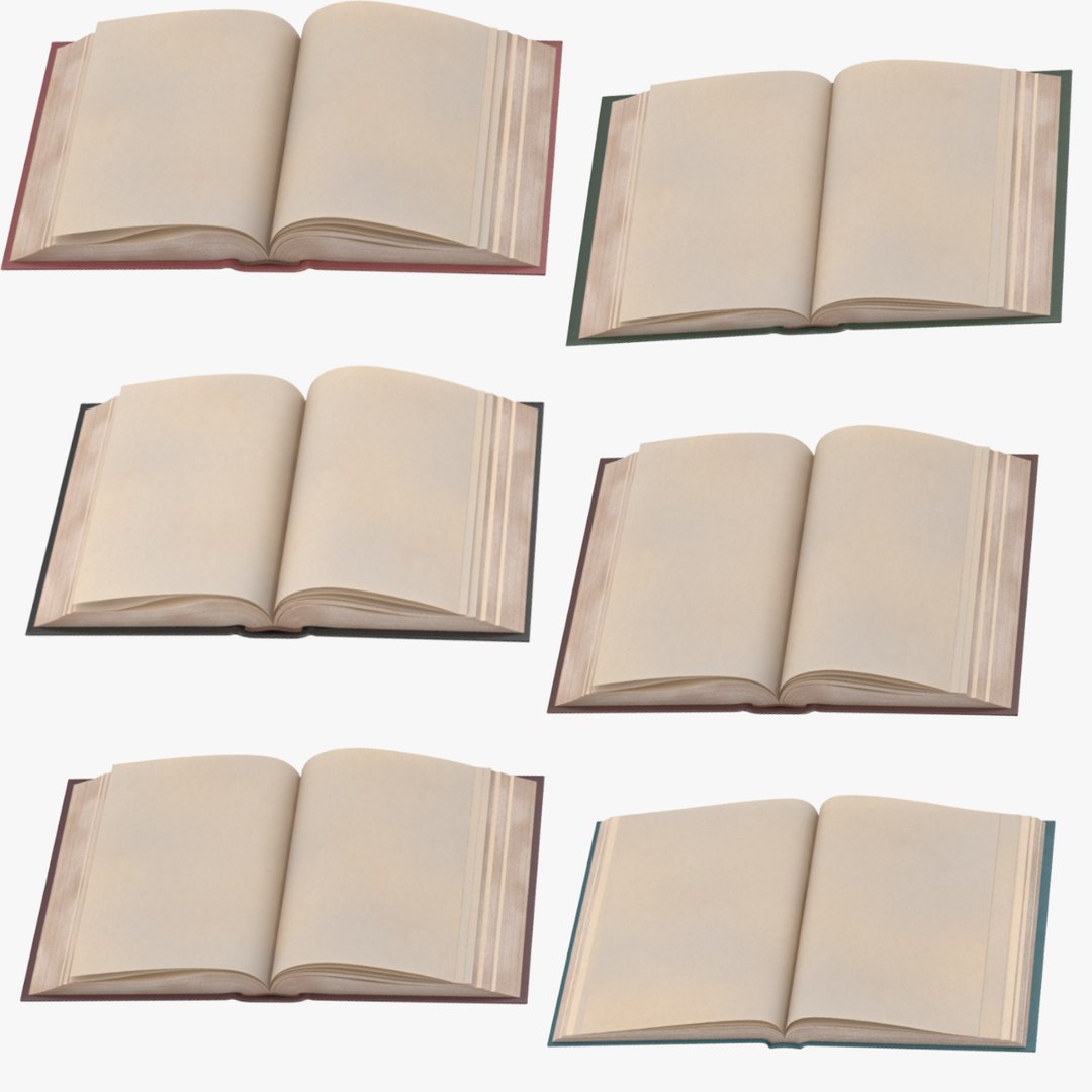 Classic Books Open Middle C4d