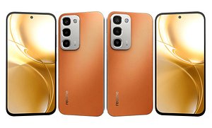 3D model Realme Narzo 100x Black And Orange