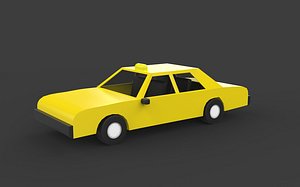 3D taxi 3d model 3D model