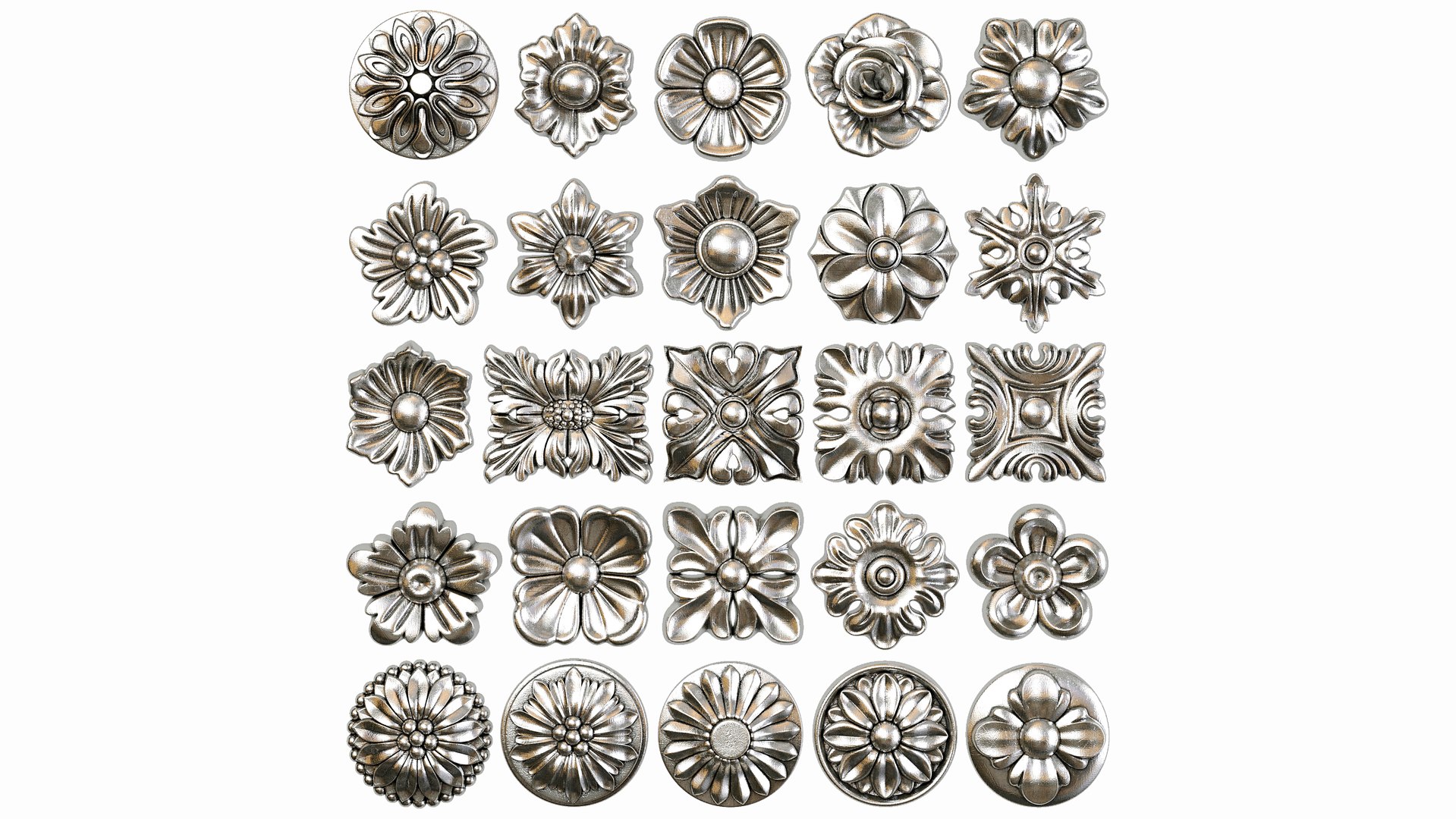 3D Collection of 25 classic rosettes model https://p.turbosquid.com/ts-thumb/zl/QbTAsj/Jl/collectionof25classicrosettes_1/jpg/1645283231/1920x1080/fit_q87/f55db54ad8b5fd81efa68929243af6e076a5cc15/collectionof25classicrosettes_1.jpg