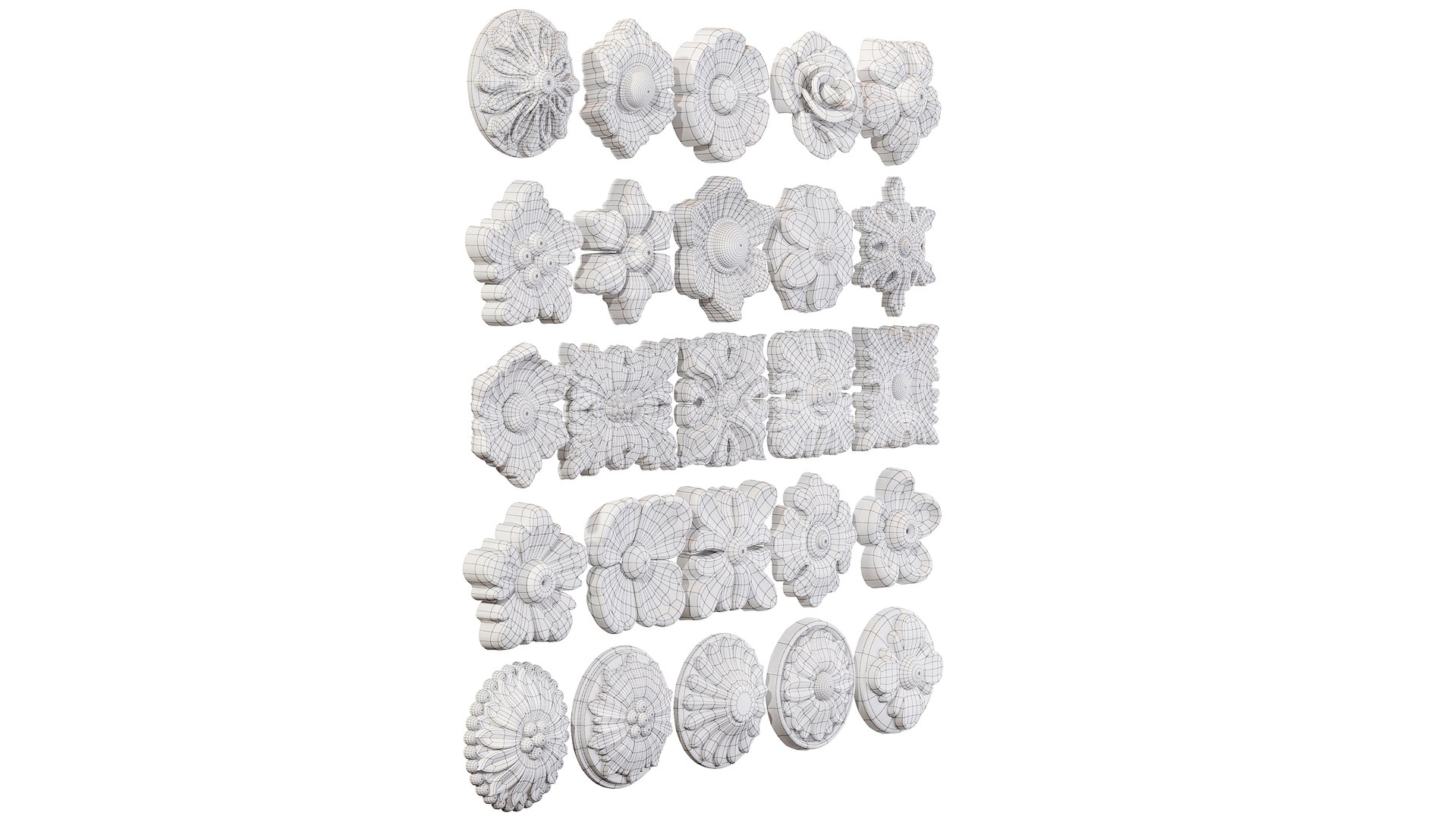 3D Collection of 25 classic rosettes model https://p.turbosquid.com/ts-thumb/zl/QbTAsj/jP/collectionof25classicrosettes_9/jpg/1645283230/1920x1080/fit_q87/90d650ce482b8ad2492c00129bd4b3dd18544b41/collectionof25classicrosettes_9.jpg