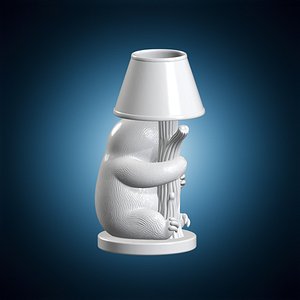 Sloth Lamp Holder 3D Print Model 3D model