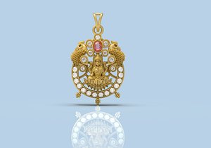 3D Laxmi Pendant - 0122