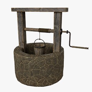 Old West Stone Well Asset