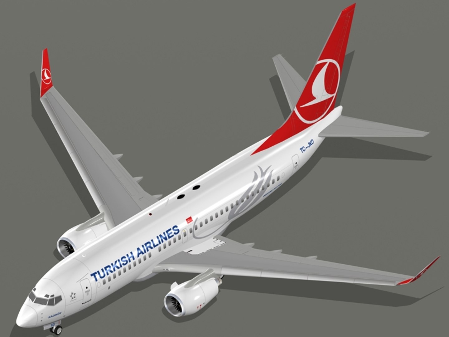 3D Boeing 737-700 Turkish Airlines - TurboSquid 1352617