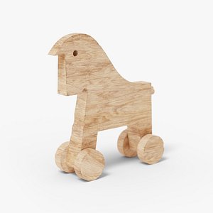 Wooden toy horse
