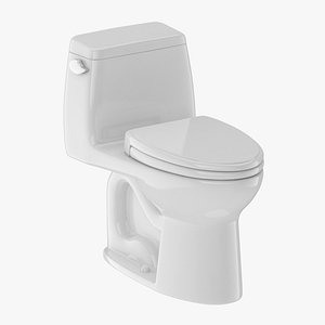 3D model toilet piece one-piece