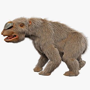 3dsmax diprotodon fur rigged