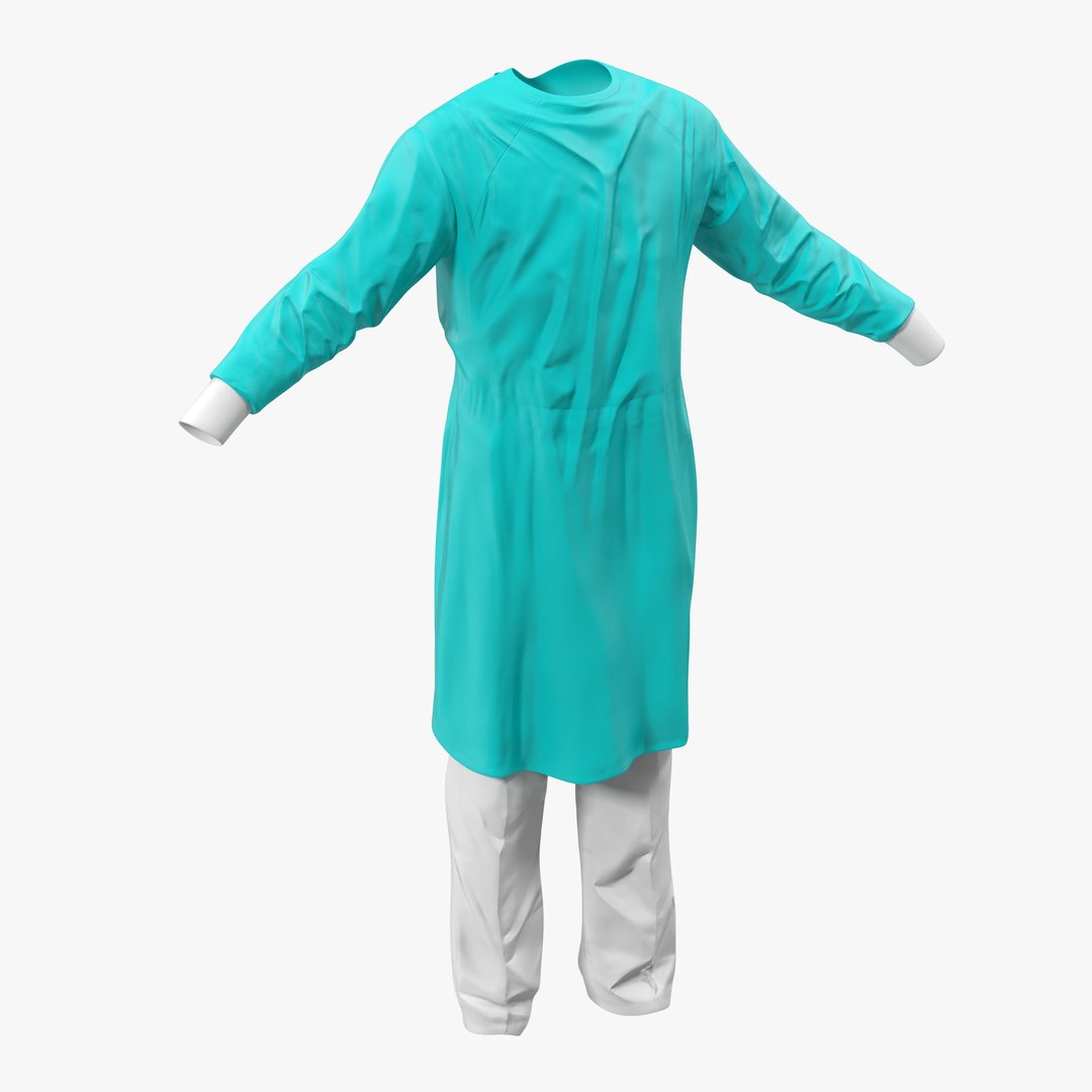Surgeon Dress 5 3D Model 3D model preview