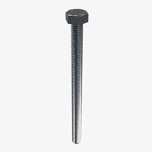 3D model hex bolt m5x70