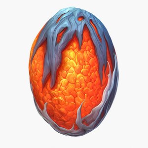 3D Alien Egg 9