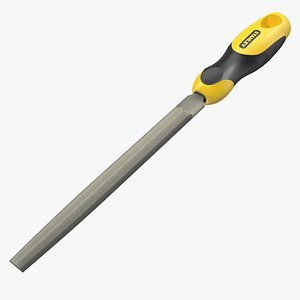 Half Round File 3D Model
