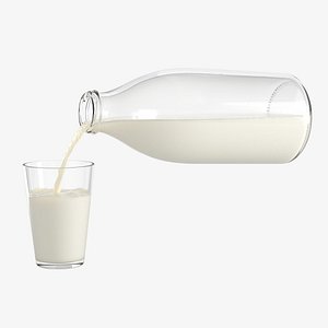 Pouring Milk from a Bottle