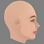 Cabeza de Ashley Madekwe - Sin pelo - Cabeza de baja poligonización para videojuegos