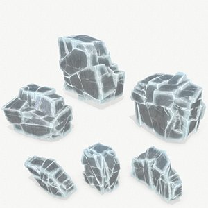 ice rocks 3D model