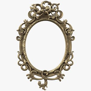 Baroque Oval Mirror Frame