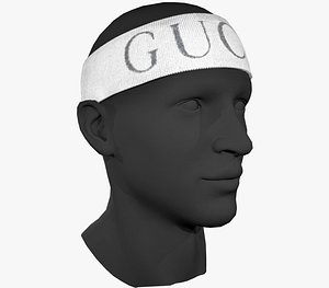 3D model gucci headband