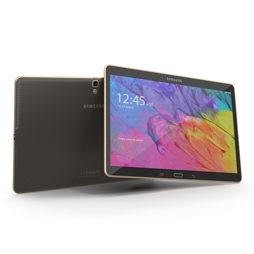 Samsung Galaxy Tab S 10.5 Titanium 3D Model 3D model preview