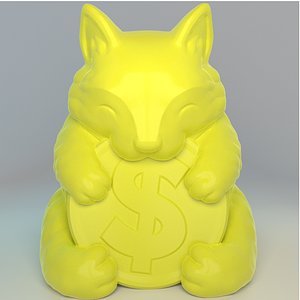 3D cute lucky cat home model
