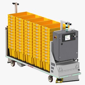 3D Warehouse Robot Kermit On and Off