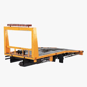 Aged Car Transporter Flatbed Tow Truck Body