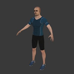 Fitness Coach -- Rigged 3D model
