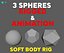 Spheres Rigged Animated Render Setup