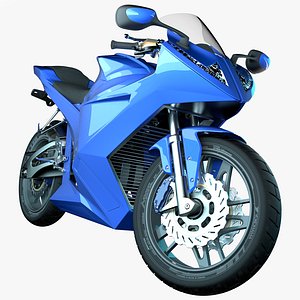 3D model futuristic motorcycle