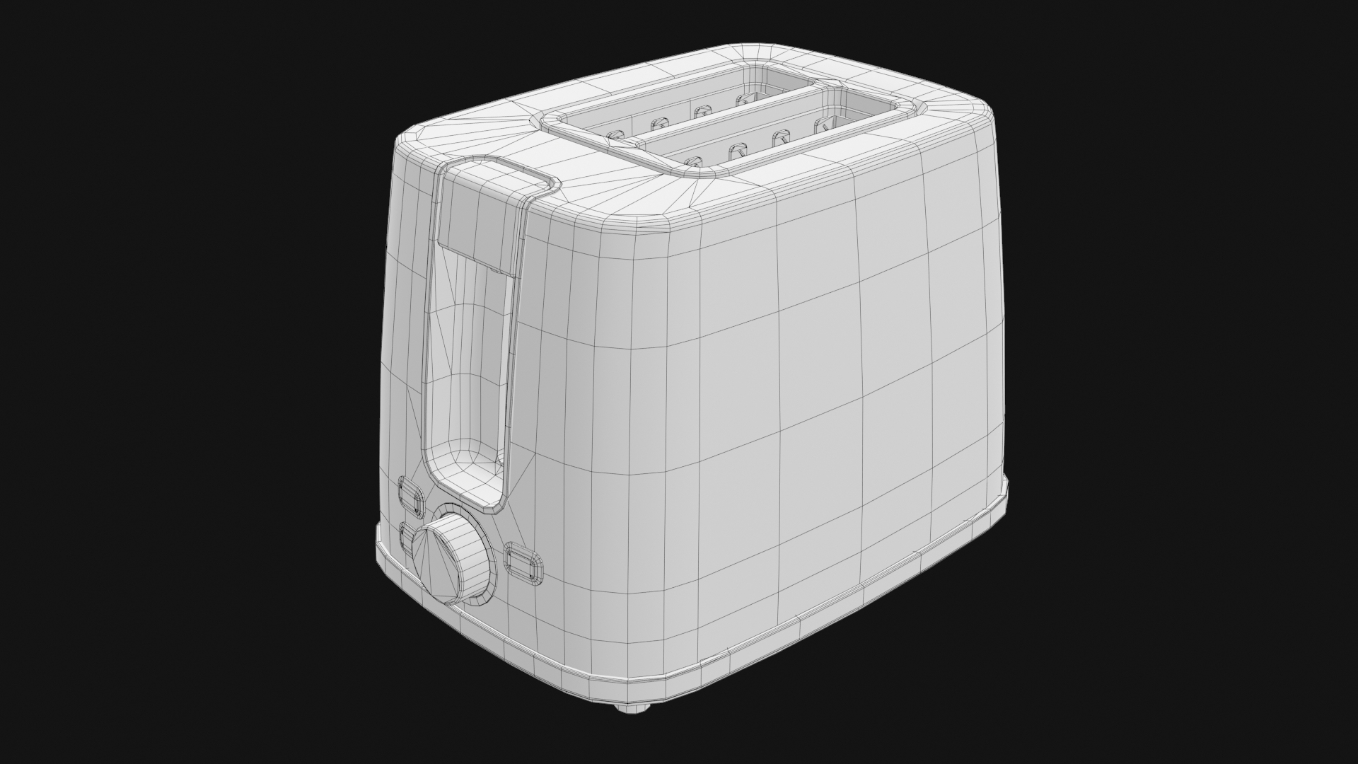 Toaster - White 3D Model - TurboSquid 2250328
