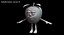 Personagem de desenho animado da Apple 1 rigged
