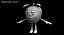 Personagem de desenho animado da Apple 1 rigged