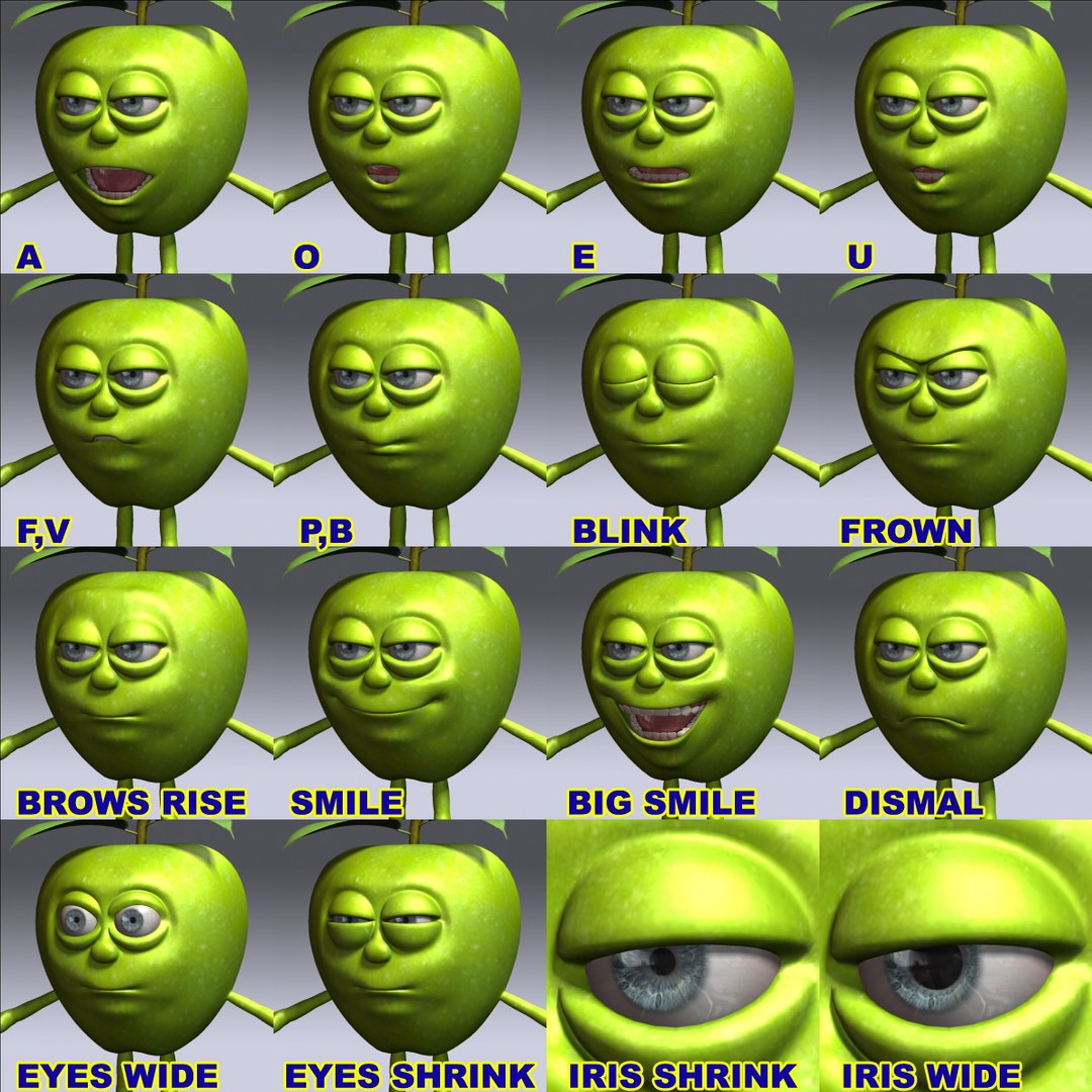 3D apple cartoon character 1 https://p.turbosquid.com/ts-thumb/zm/DhFUbH/w54Na0xZ/image_18/jpg/1526510206/1920x1080/fit_q87/1f4f286cac84c0d99d79ff13717b627a60cbfa7b/image_18.jpg