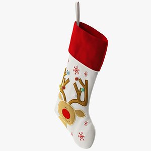 Christmas Stocking with Deer