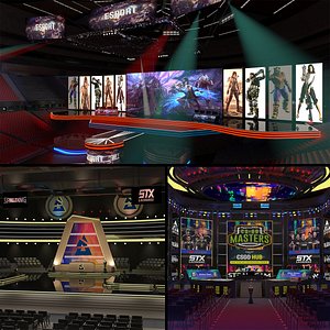 3D model E-sport Arena Collections