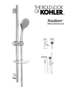 3d model handshower awaken b90 kit