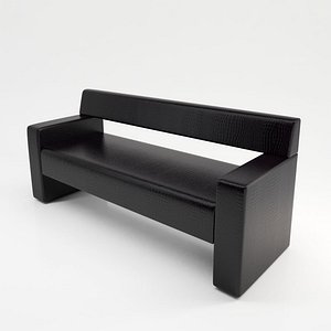 Crocodile leather sofa
