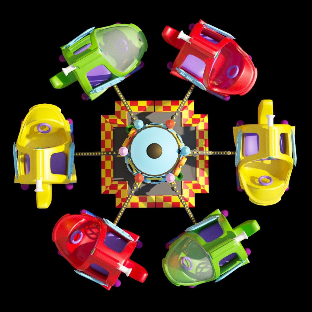 3D Carousel Model - TurboSquid 1512117
