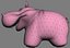 3d model hippopotamus toy