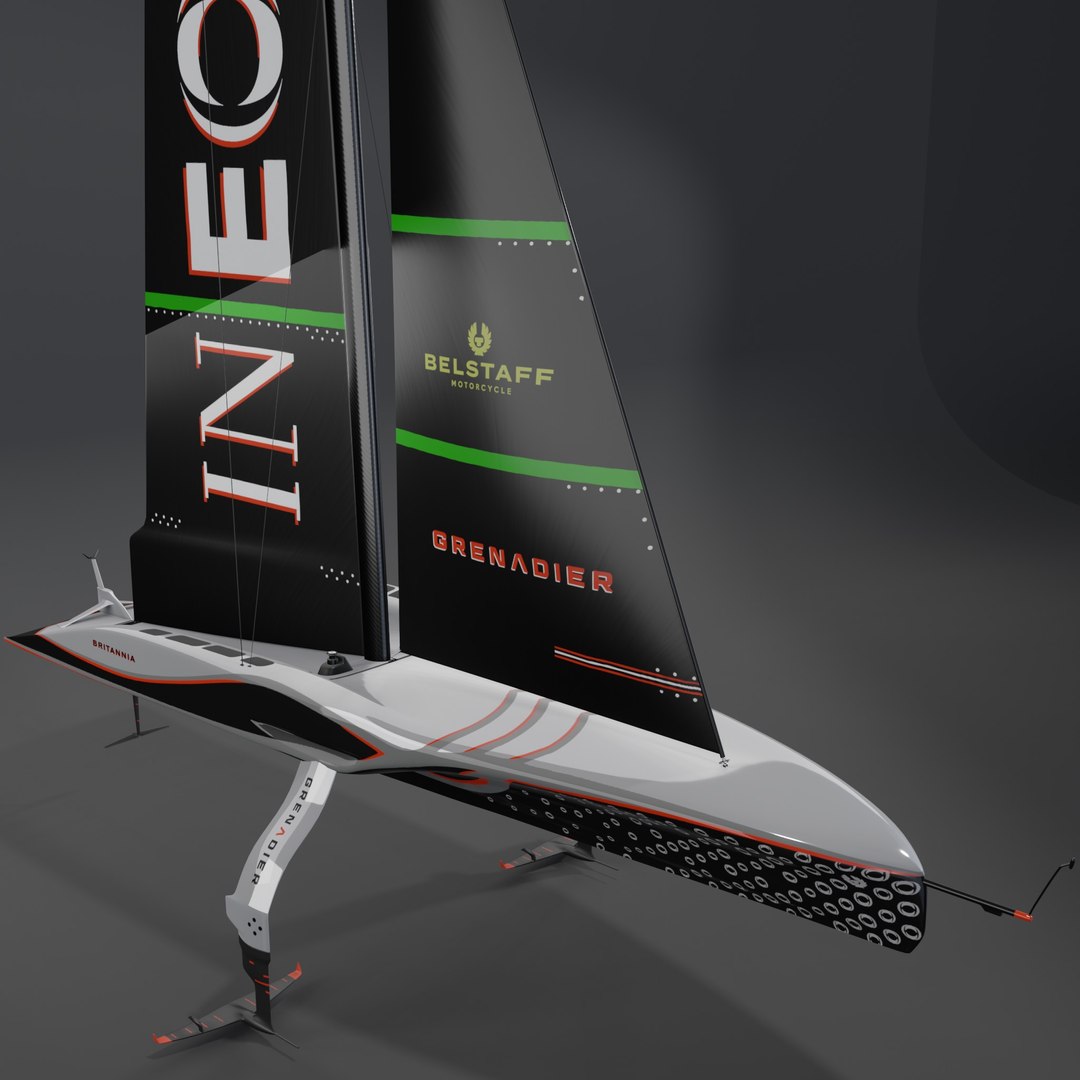 AC75 INEOS Britannia America Cup Race Yacht 3D Model 3D - TurboSquid ...