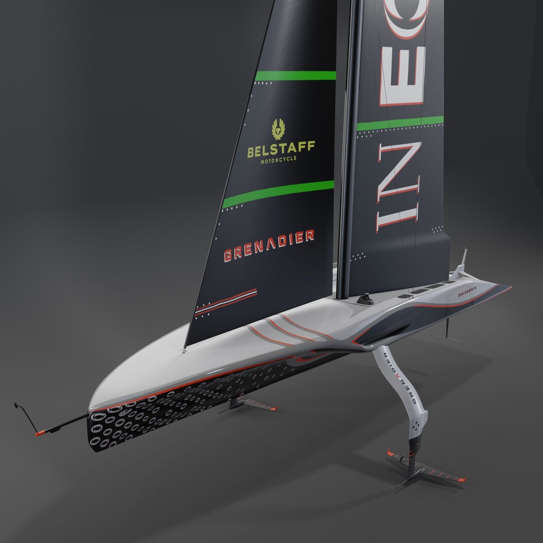 AC75 INEOS Britannia America Cup Race Yacht 3D Model 3D - TurboSquid ...