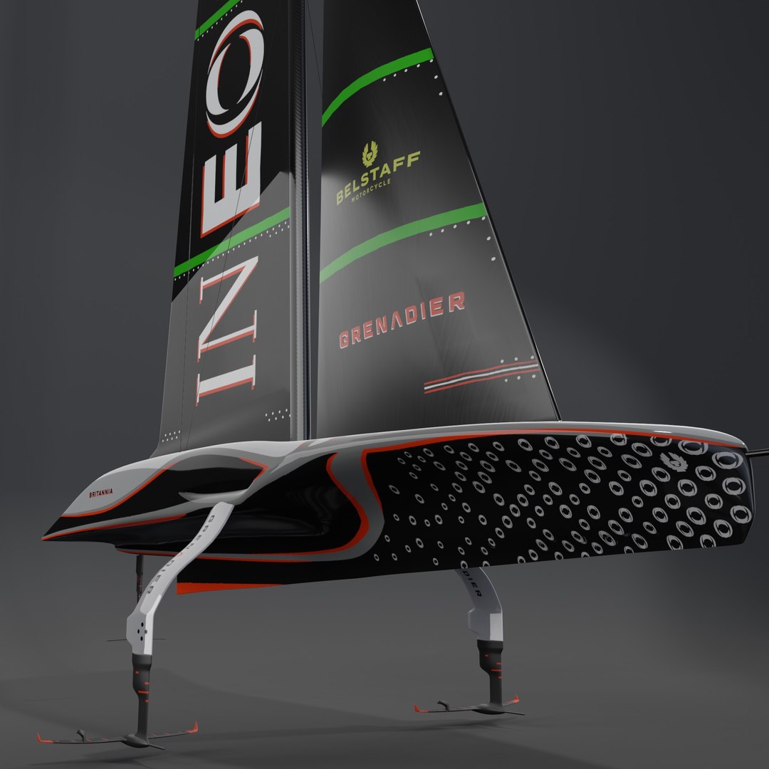 AC75 INEOS Britannia America Cup Race Yacht 3D Model 3D - TurboSquid ...
