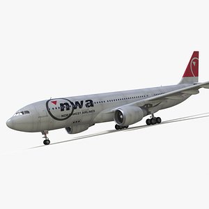 Commercial Airliner Airbus A330-300 Northwest Airlines