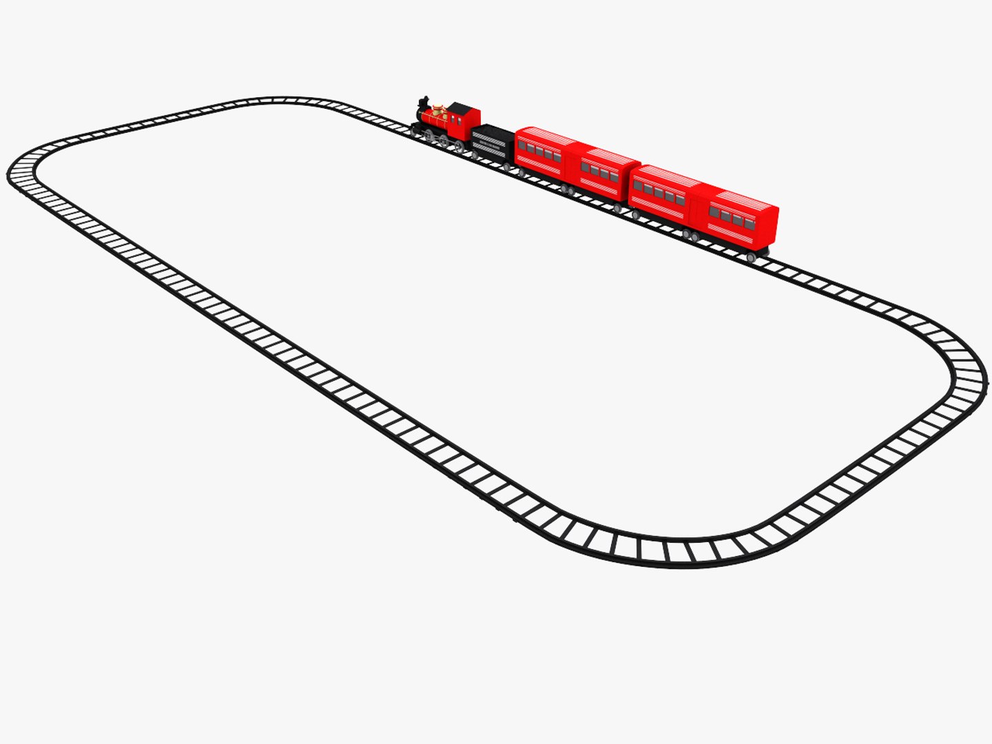 3d Model Toy Train