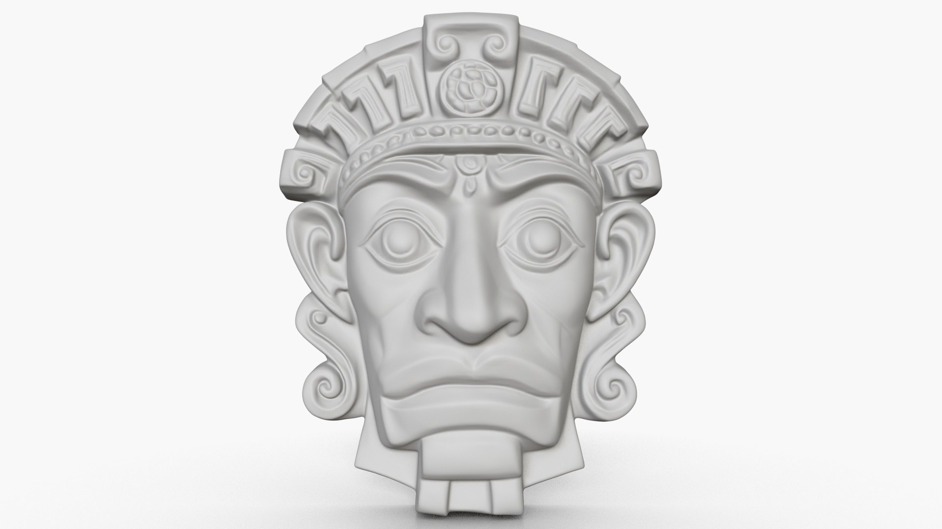 3D 4 Mayan Masks Collection 1 - TurboSquid 2287817