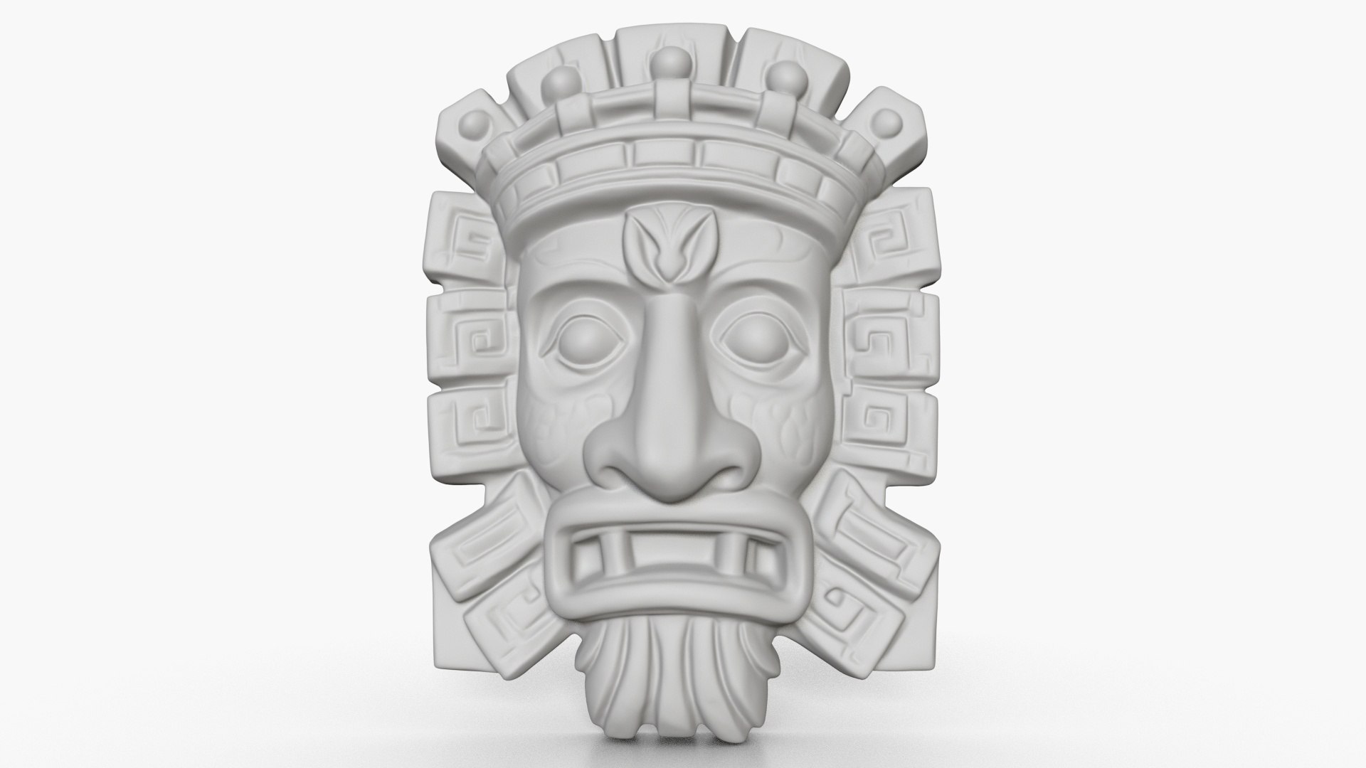 3D 4 Mayan Masks Collection 1 - TurboSquid 2287817